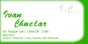 ivan chmelar business card